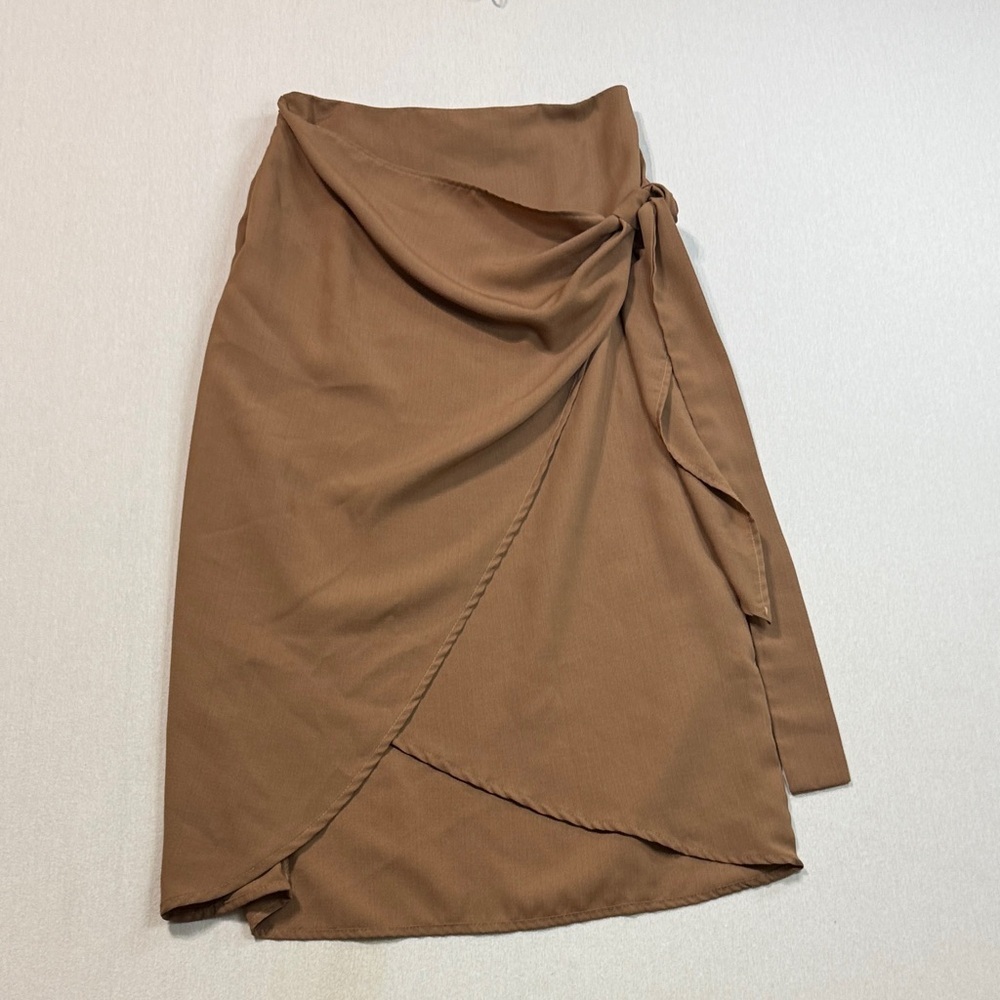 SHEIN Asymmetrical Brown Skirt